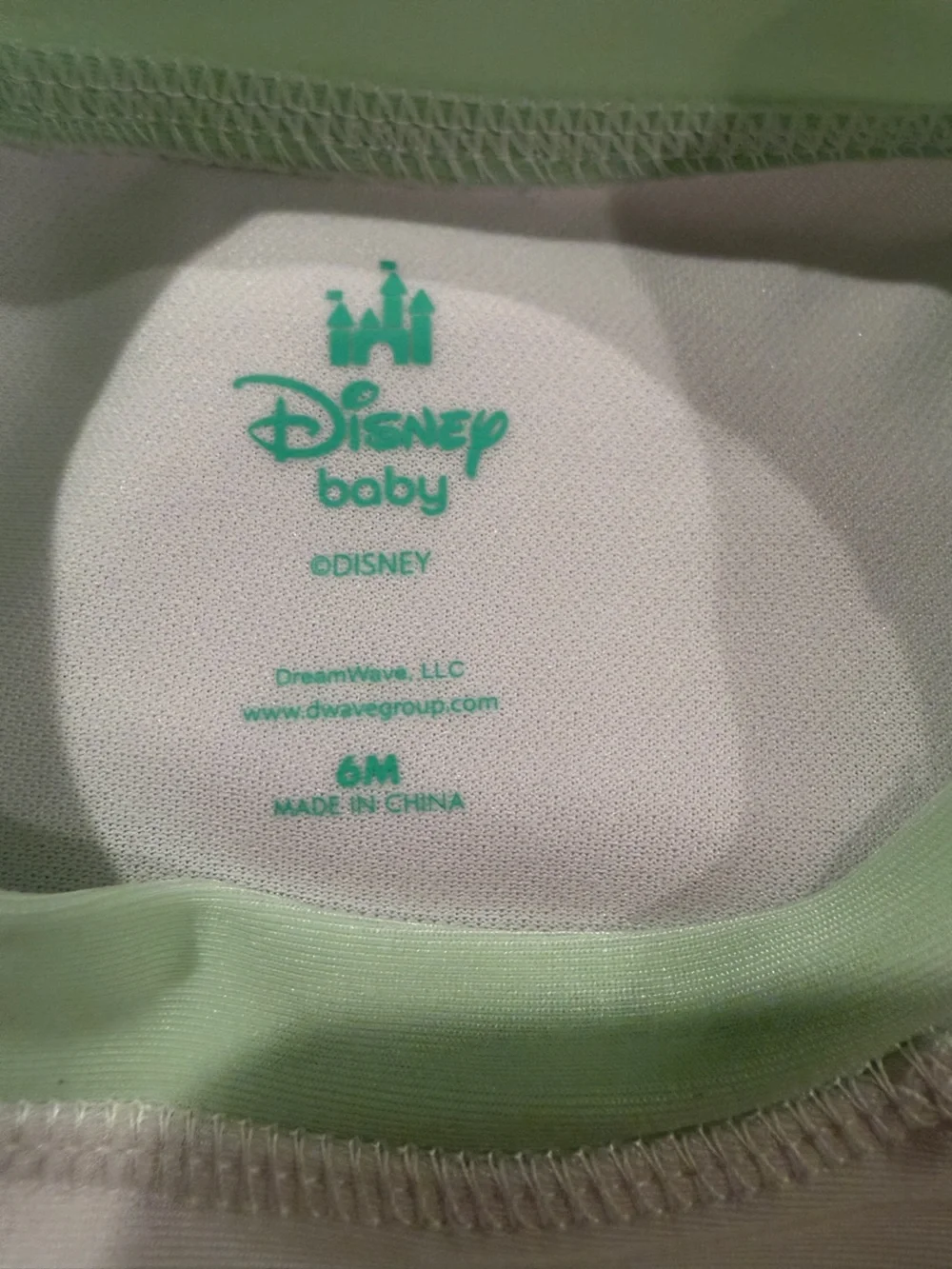 NWT Disney Baby Mickey Mouse Rash Guard Swim Trunks Set Mint Green 6M